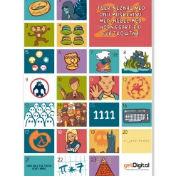 Adventskalender-Aufkleber