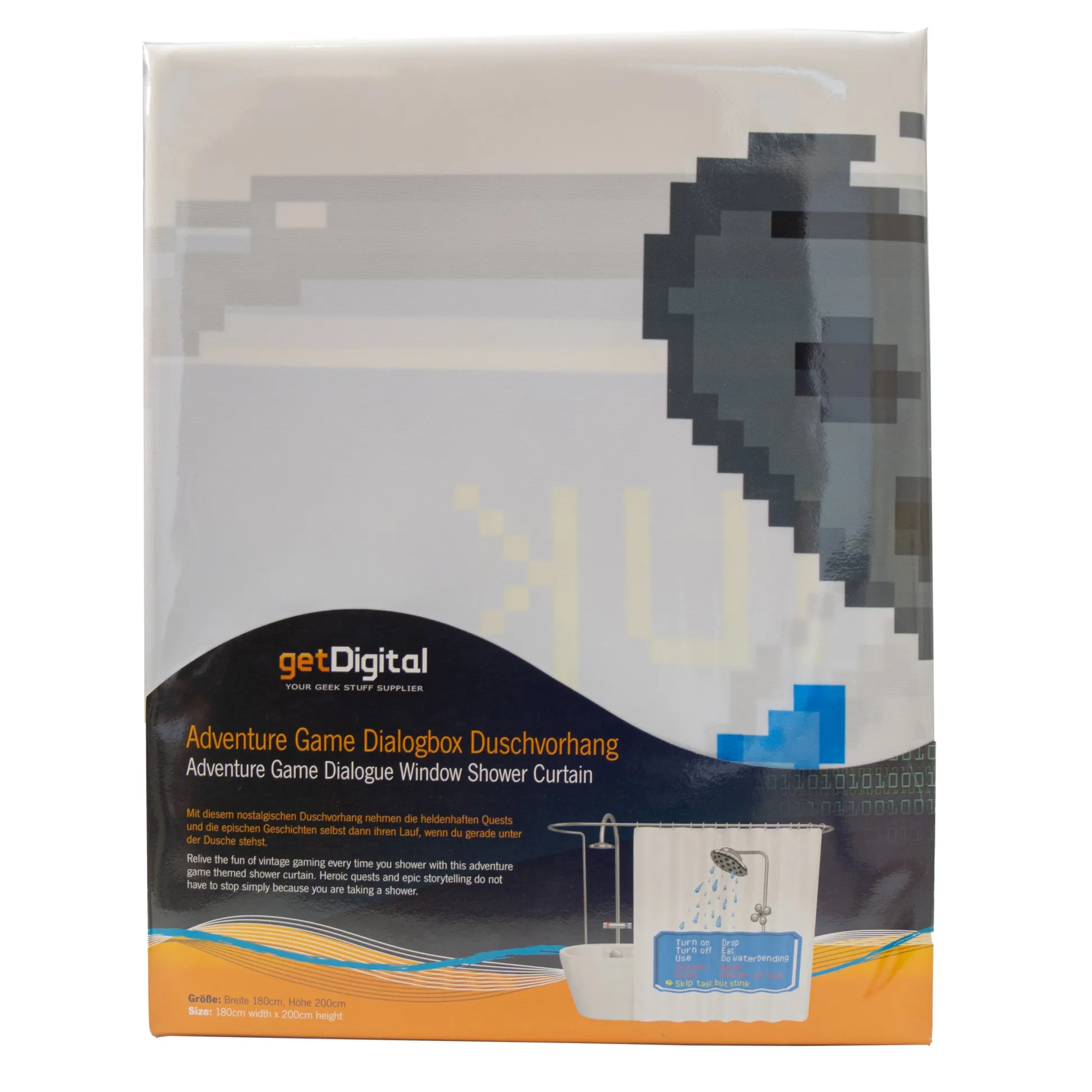 Adventure Game Dialogbox Duschvorhang