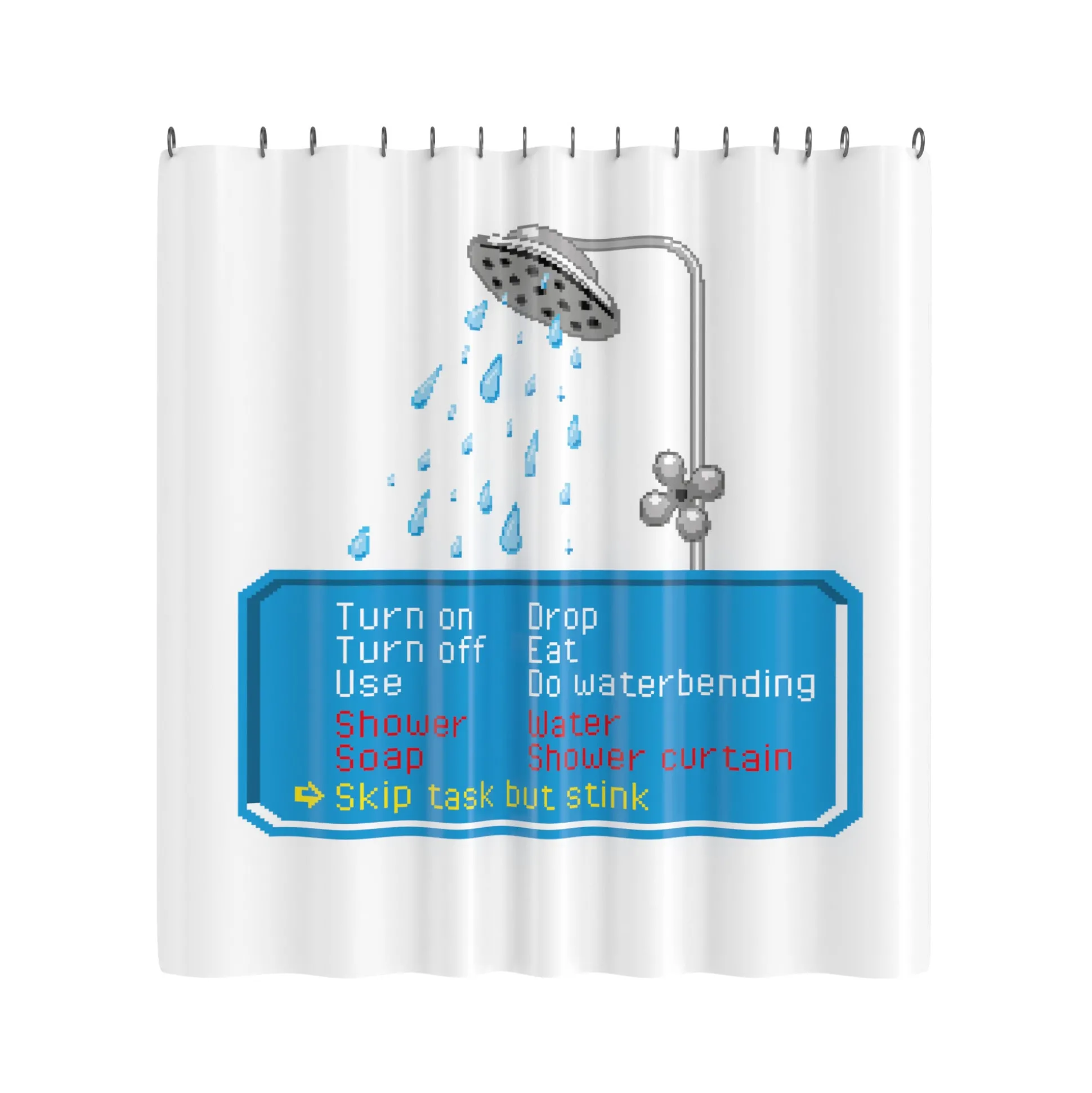 Adventure Game Dialogbox Duschvorhang