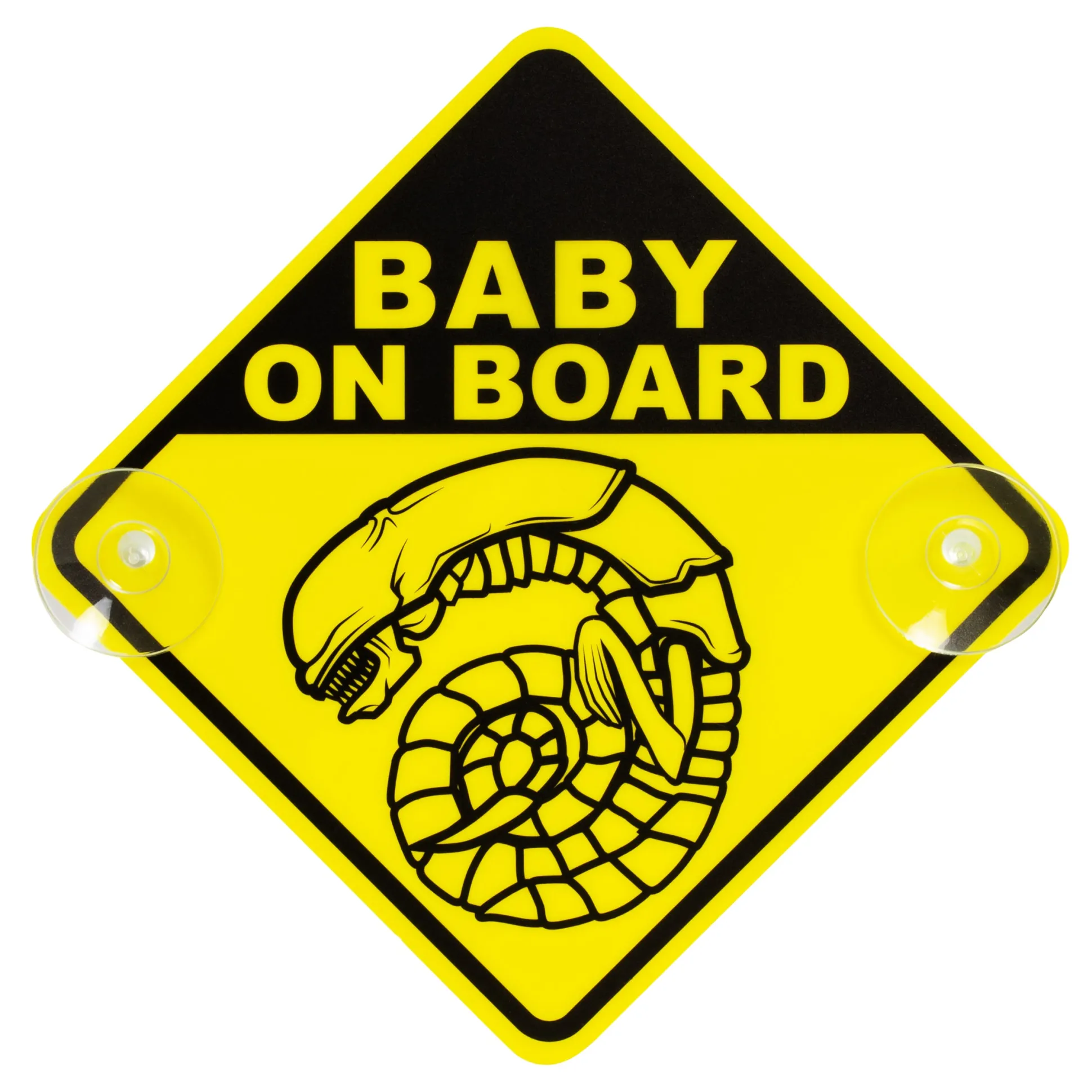 Autoschild "Chestburster Alien-Baby on Board"