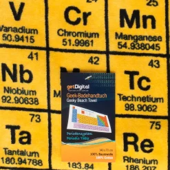 Badehandtuch Periodensystem