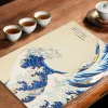 Die Große Welle vor Kanagawa Satz von 4 Tischsets