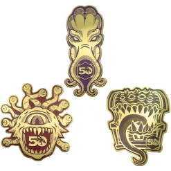 Dungeons & Dragons 50th Anniversary Pins 3er Set