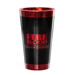 Game of Thrones Glas mit Leder-Metall-Effekt
