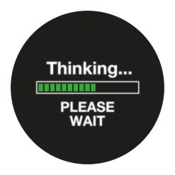 Geek Aufkleber Thinking