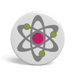 Geek Button Atommodell