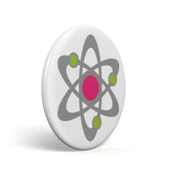 Geek Button Atommodell