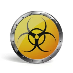 Geek Button Biohazard