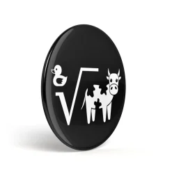 Geek Button Ente Wurzel aus Kuh