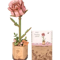 Holzbausatz Pinke Rose