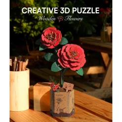 Holzbausatz Rote Kamelie