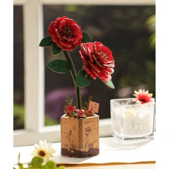 Holzbausatz Rote Kamelie