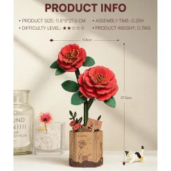 Holzbausatz Rote Kamelie