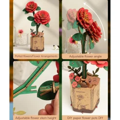 Holzbausatz Rote Kamelie