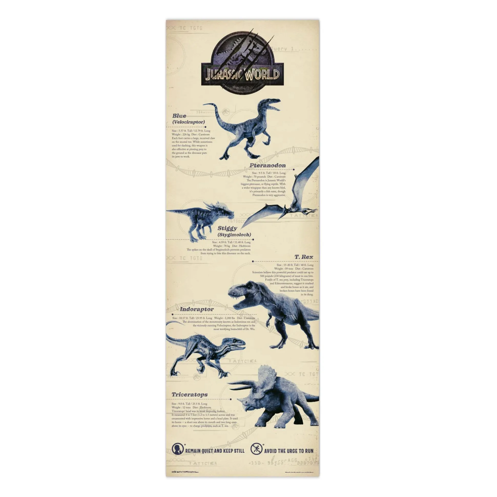Jurassic World Poster: Dinosaurier