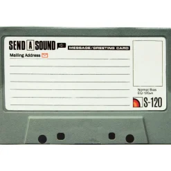 Kassetten-Grußkarte mit Sound