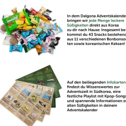 Koreanischer Süßigkeiten-Adventskalender 2025 (Dalgona)