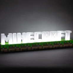 Minecraft Logo Lampe
