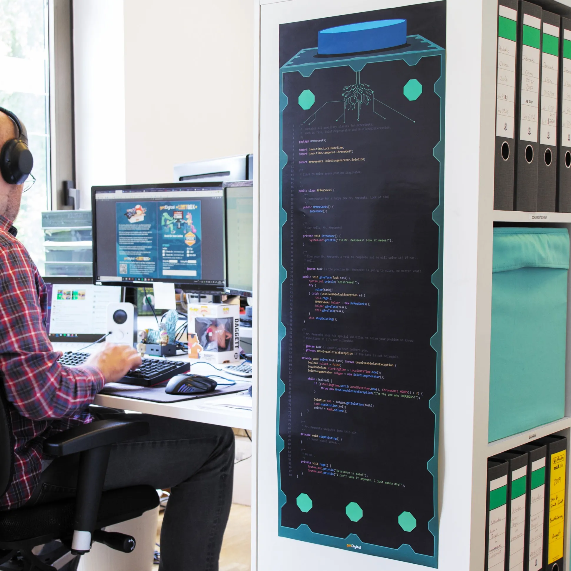 Mr. Meeseeks Box o' Fun Code Poster