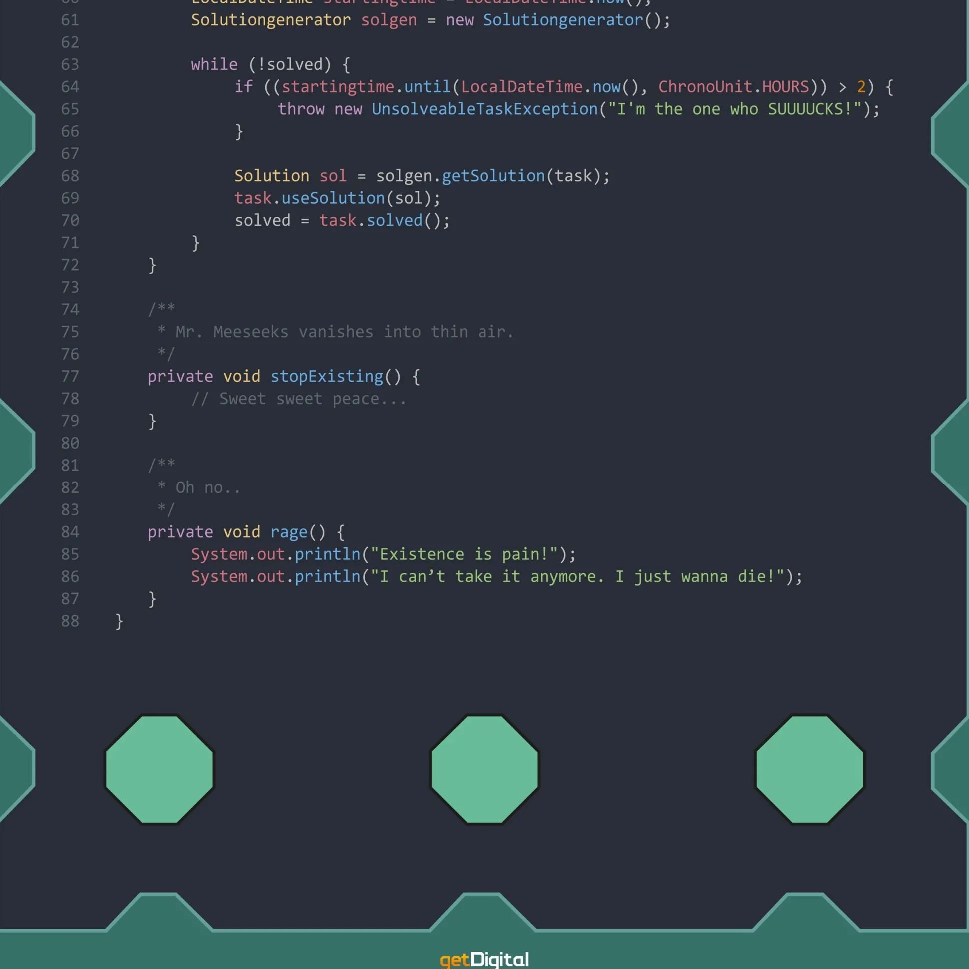 Mr. Meeseeks Box o' Fun Code Poster