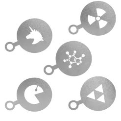 Nerdiges Cappuccino Schablonen-Set