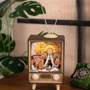 Retro-Fernseher Spieluhr Holzbausatz