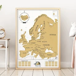 Scratch Map Rubbel-Landkarte