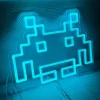 Space Invaders Neon Logo Lampe