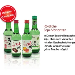 Sulsul Soju: Überraschungsbox mit 6 Soju-Getränken aus Korea