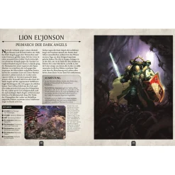 Warhammer 40k Lexikon der Figuren mit Leutnant Titus Miniatur