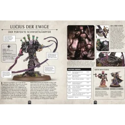Warhammer 40k Lexikon der Figuren mit Leutnant Titus Miniatur